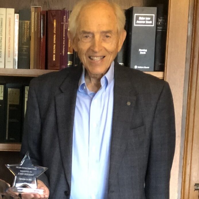 John Berman with award 2021